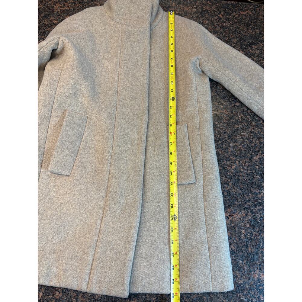 J. Crew Women's Tan City Wool Blend Coat Size 00 - Picture 7 of 11